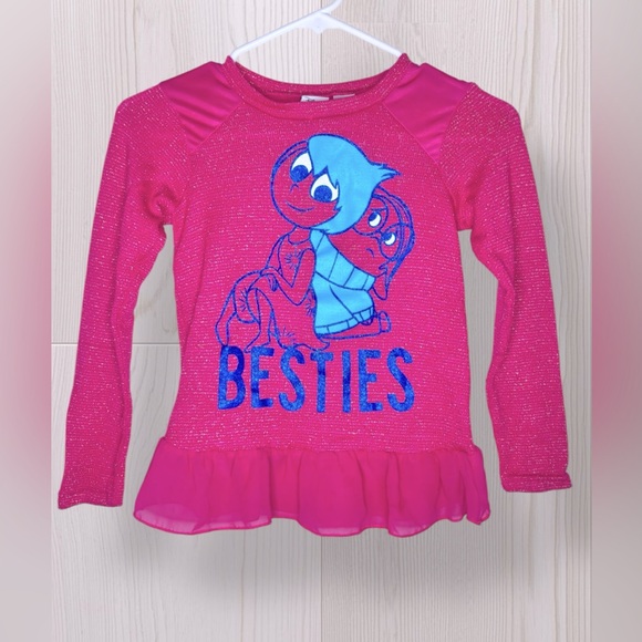 Girls Long Sleeve Inside Out Shirt - Picture 2 of 8